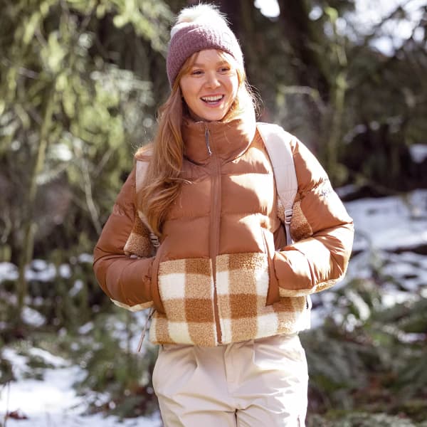 Veste COLUMBIA LEADBETTER POINT SHERPA W CAMEL BROWN/CAMEL BROWN CHECK