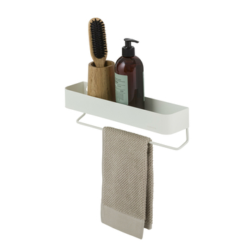Sealskin Brix wandrek wit met handdoekrek metaal