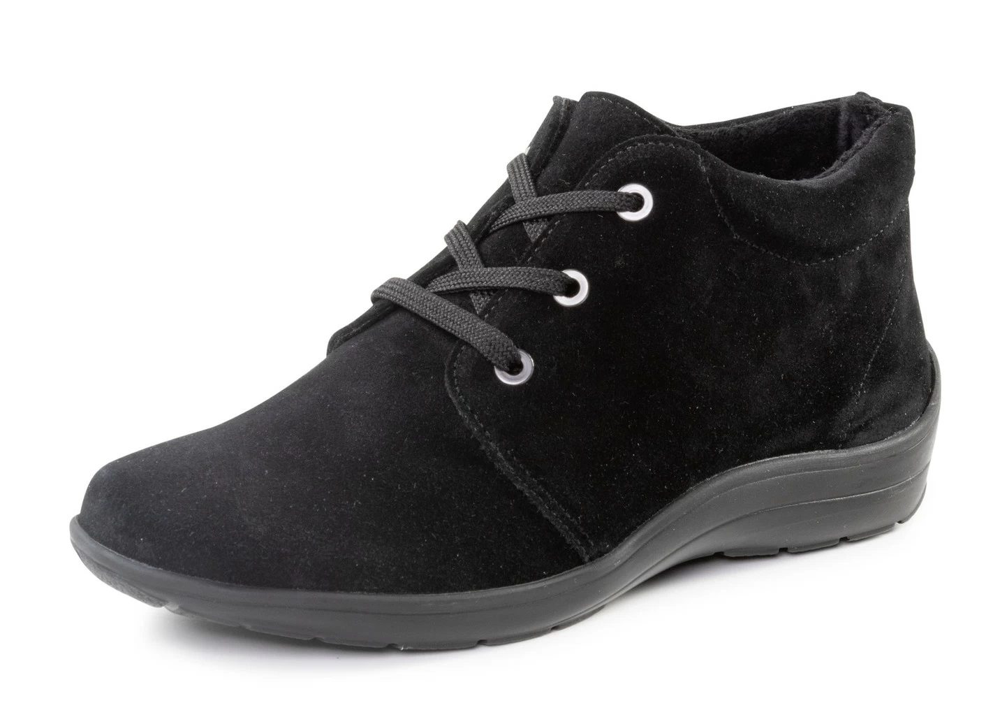 ELENA EDEN Schnür-Bootie aus weichem Veloursleder