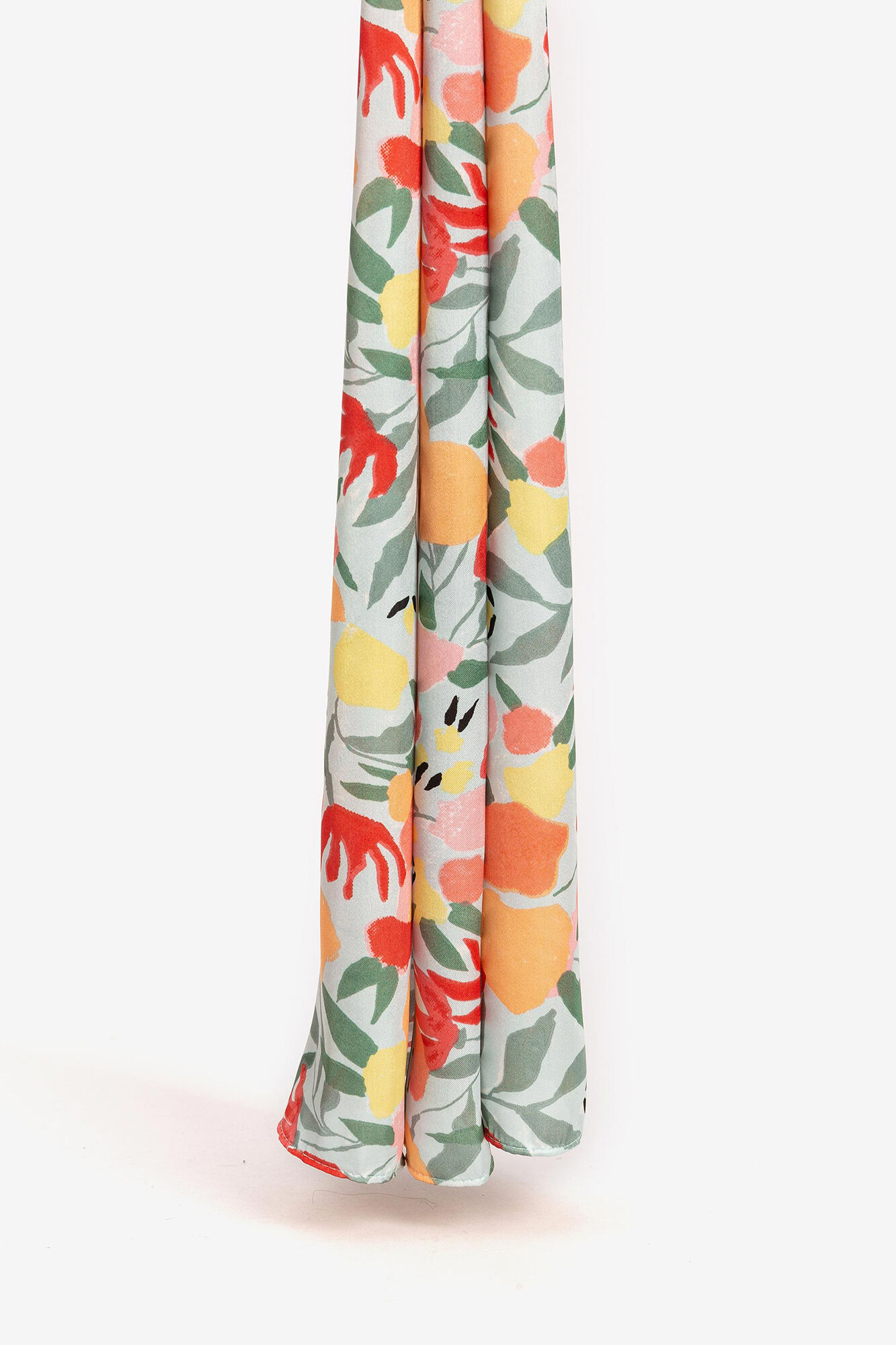 Lenço de cetim estampado - Verde