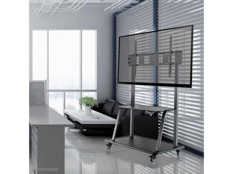 NEOMOUNTS TV-Trolley NS-M4000BLACK Schwarz Neomounts NS-M4000BLACK / Mobiler Bodenständer für Flachbild-Fernseher bis 105