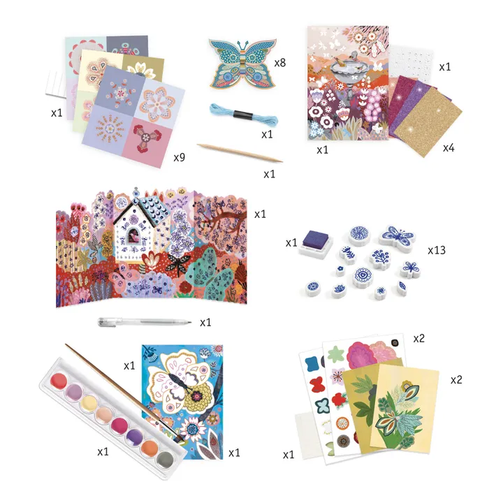 Djeco Coffret multi-activités le Jardin de Fleurs