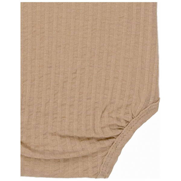LodgerLodger   Baby Body Kurzarm Seersucker beige 56