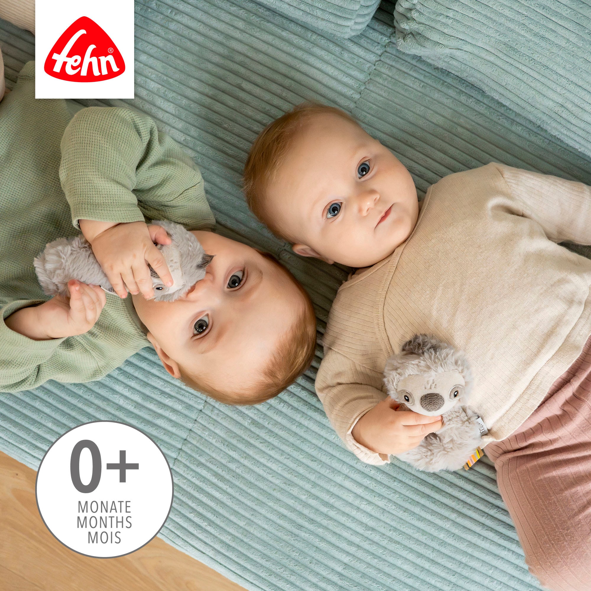 Fehn Greifspielzeug »Lazy, Crazy & Pink, Ring-Greifling Faultier«