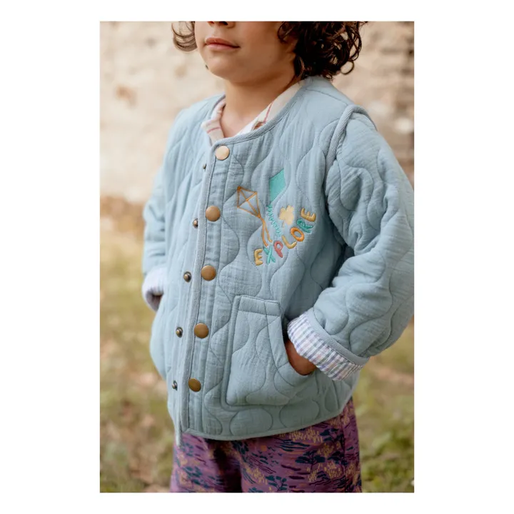 Louise Misha Veste Bezia Matelassée | Bleu