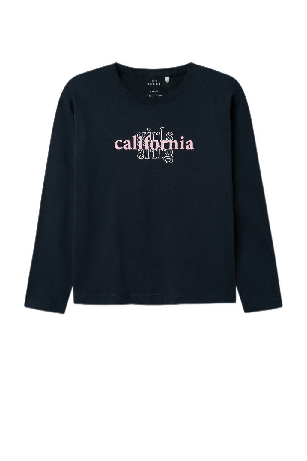 NAME IT longsleeve NKFVEEN- set van 2 offwhite/donkerblauw
