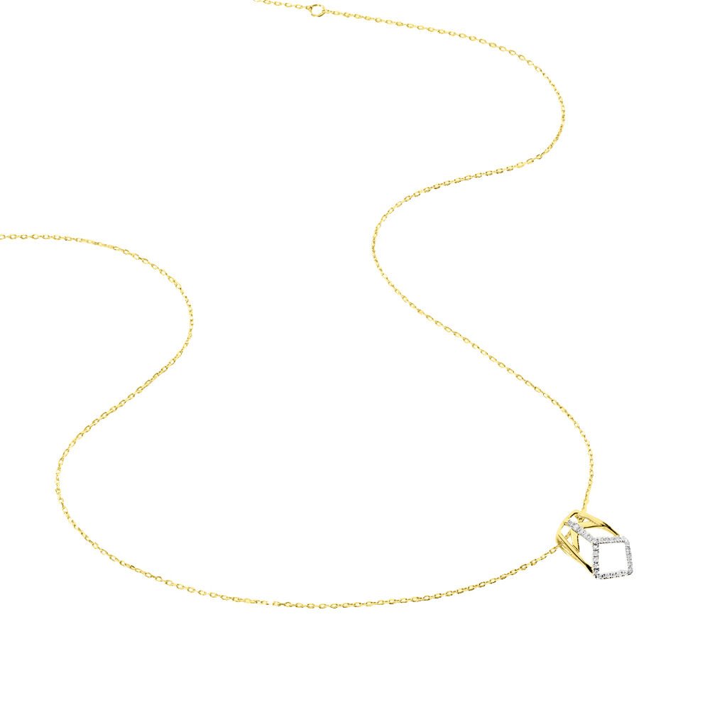 Collier Or Jaune Diamant