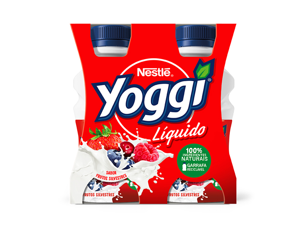IOGURTE YOGGI LÍQUIDO FRUTOS SILVESTRES 4X160G