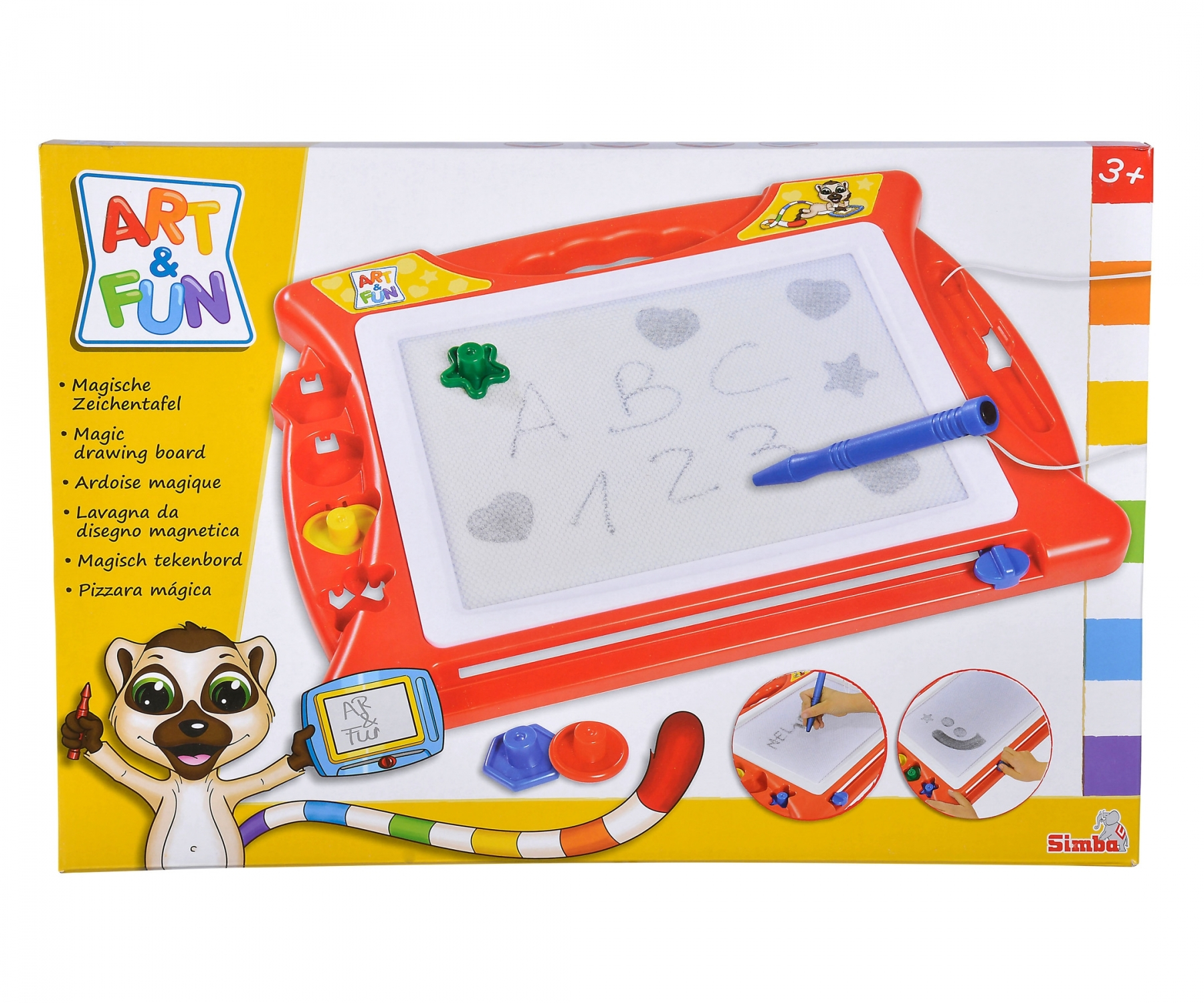 (46x31cm) Art & Fun Magische Maltafel Kinder Spielzeug Zauber Zeichnungs Tafel Magnet Zeichenbrett inkl. Stift (106334024) Lizenziert