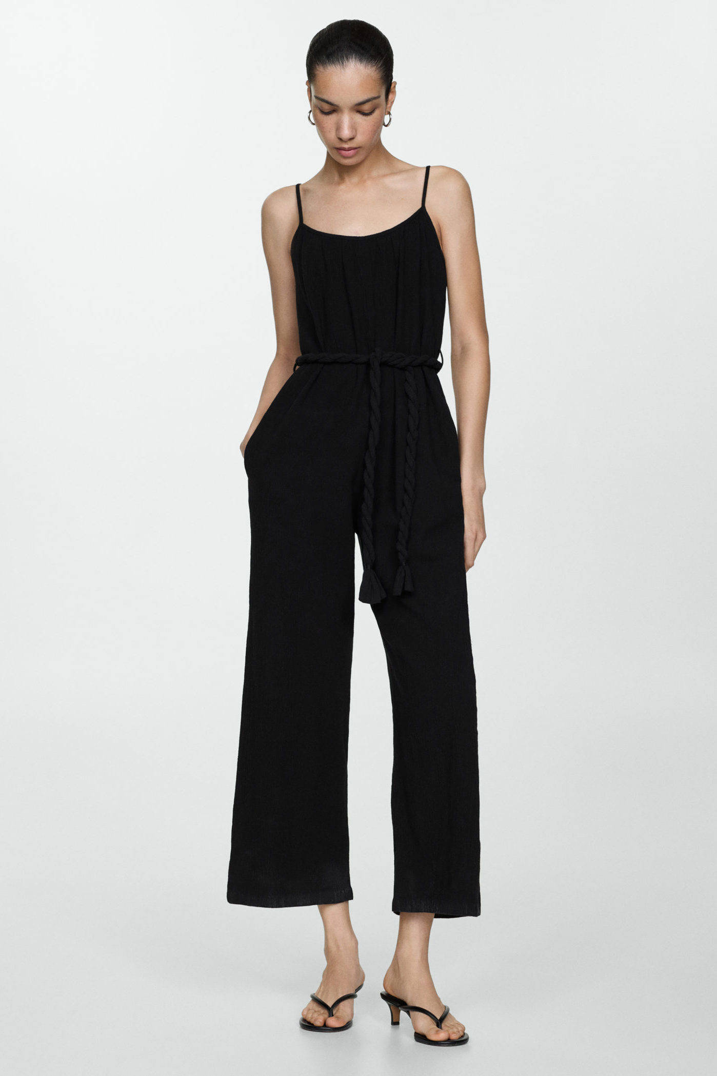 Mango jumpsuit zwart