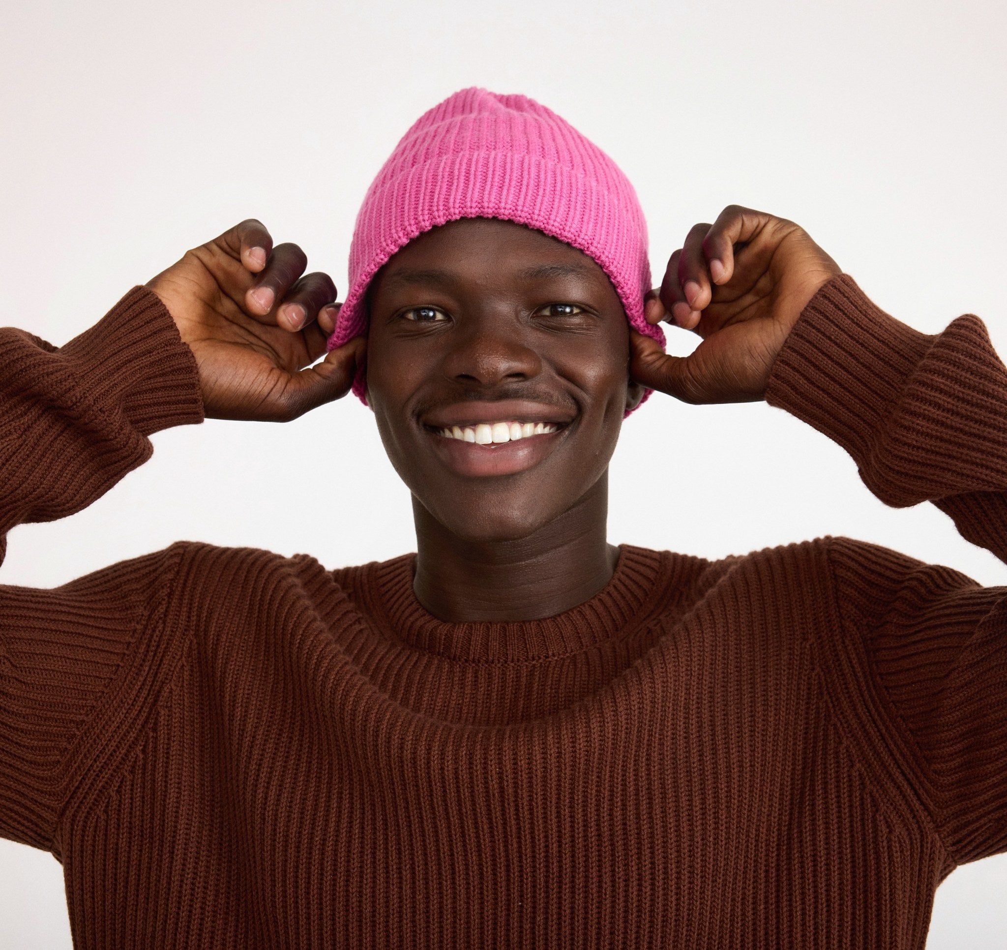 COTTON<br>Soft Knit Fluffy Beanie