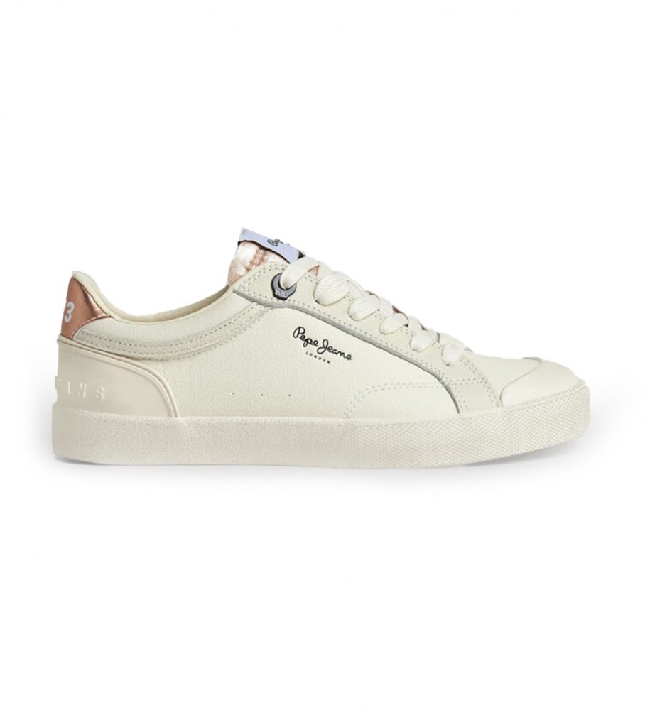 Tênis Pepe Jeans Kenton Vintage de Couro Branco