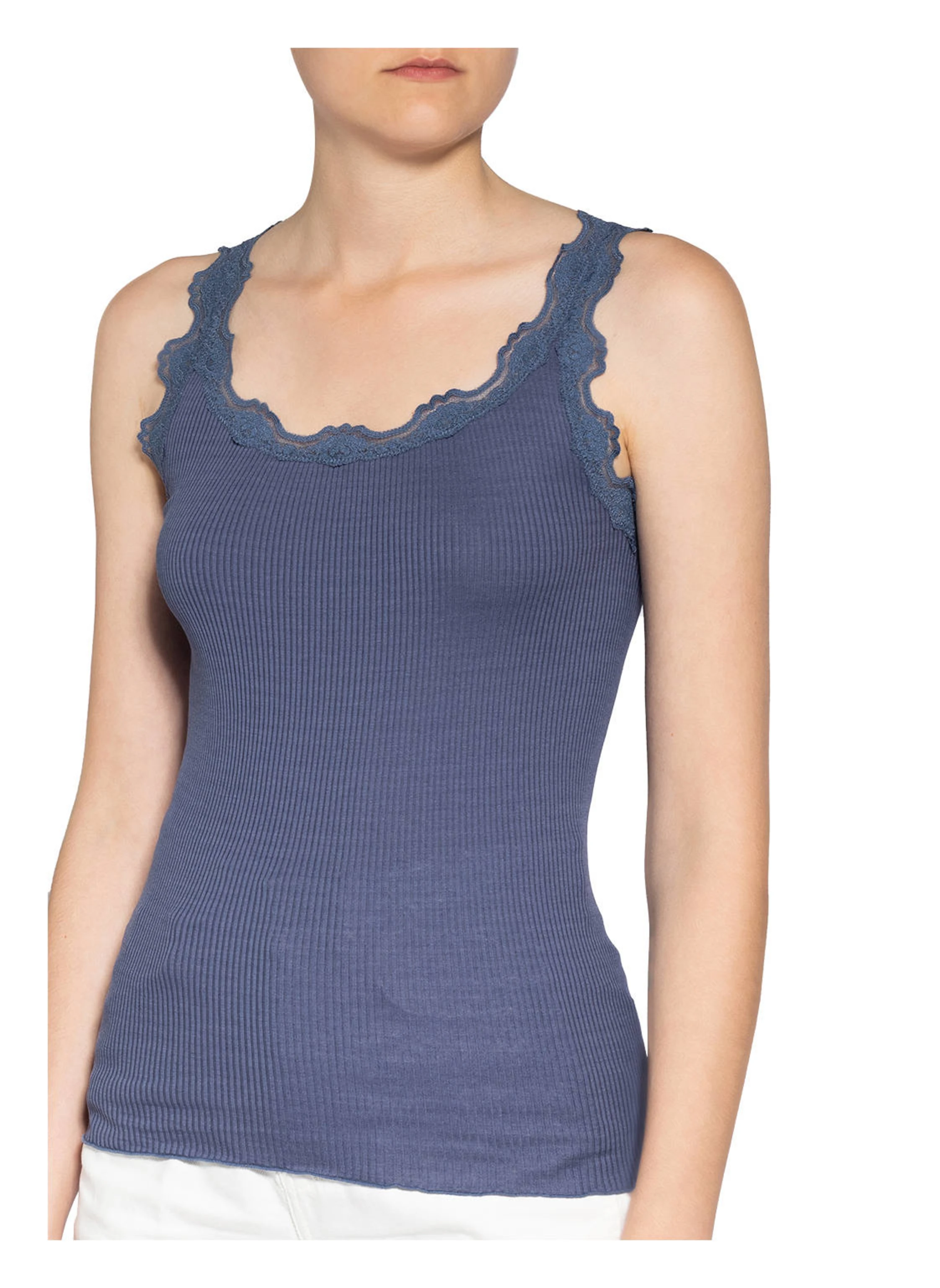 rosemunde Seidentop BABETTE mit Spitze