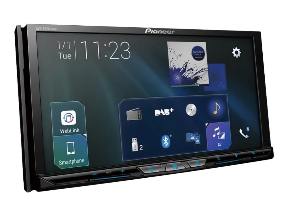 Pioneer AVH-Z9200DAB - DVD-modtager - display - 7