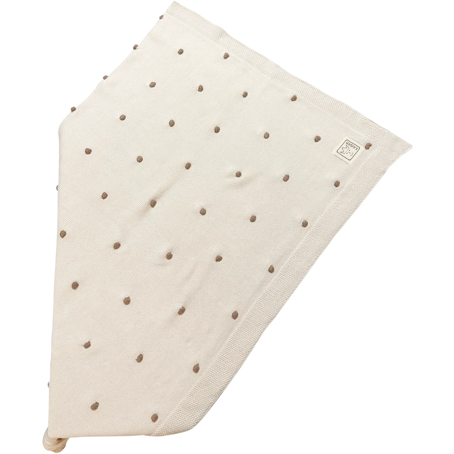Kaiser Babydecke KNOTS organic cotton cremeknots light brown