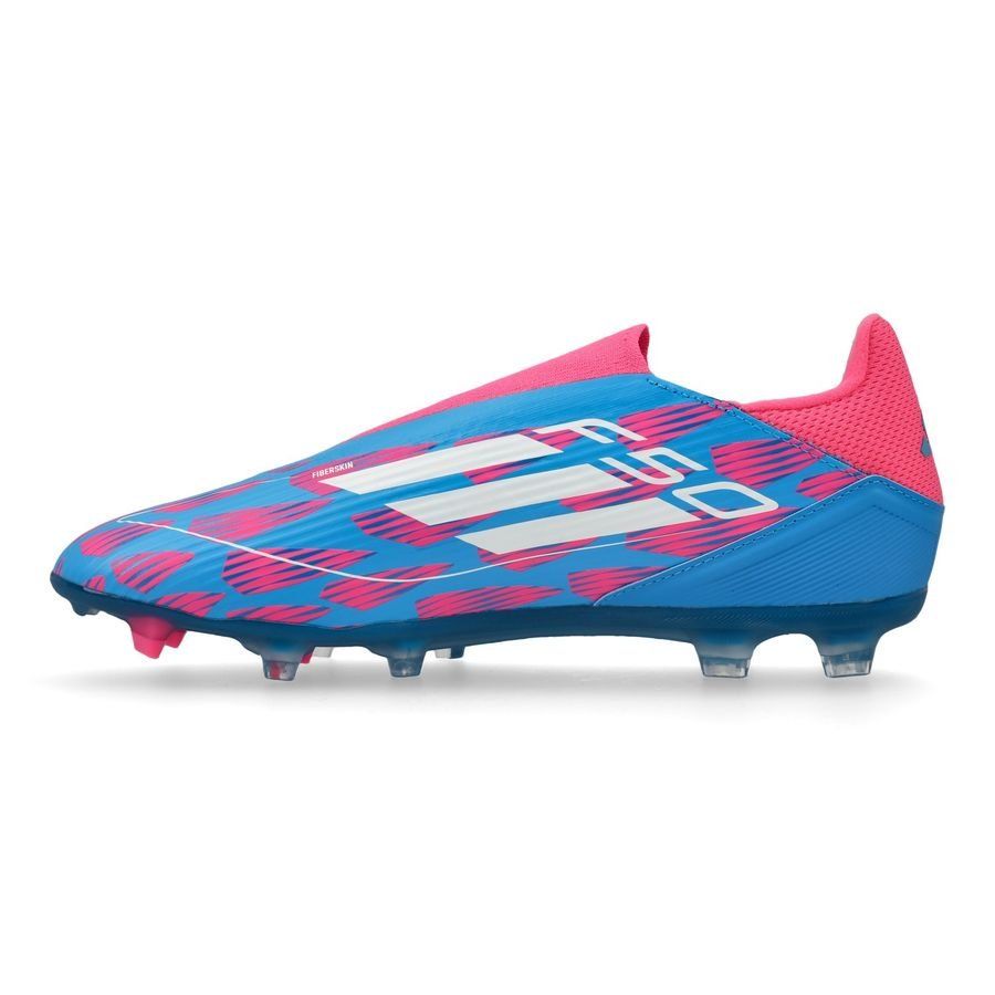 adidas F50 League Laceless FG/AG Reemergence - Bleu/Blanc/Rose