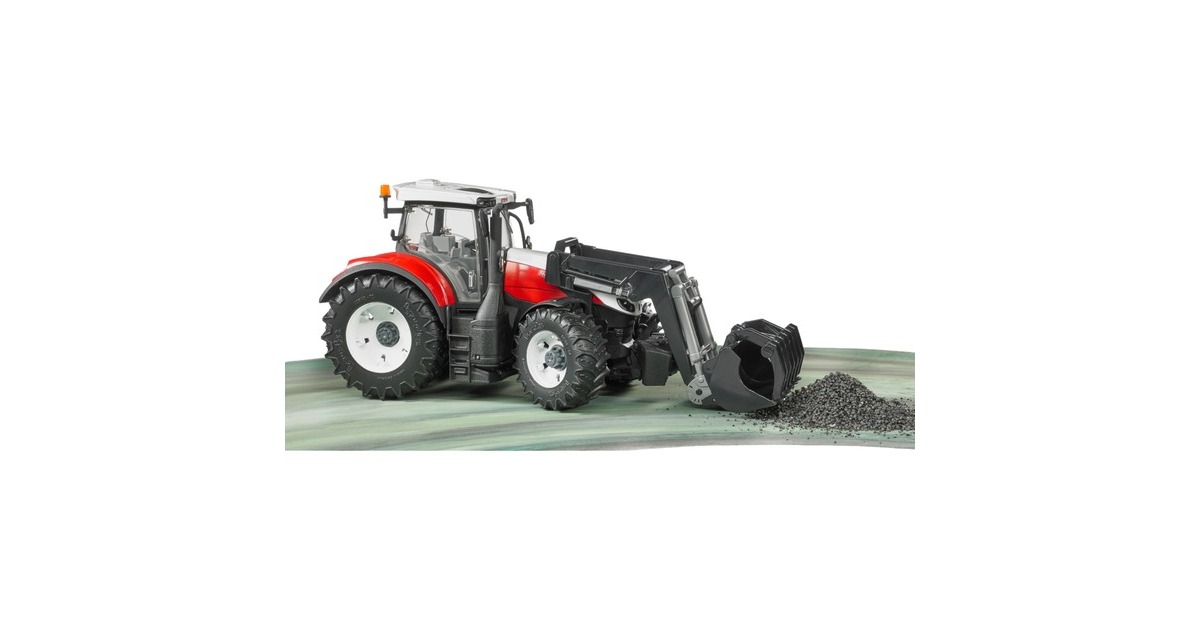 bruderSteyr 6300 Terrus CVT met frontlader Modelvoertuig  (03181)