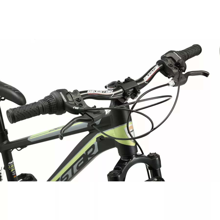 Bikestar Kinderrad 24 Zoll Alu MTB Sport schwarz, grün