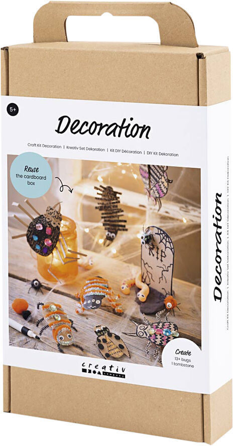 Creativ Company DIY Kit Dekoration, Insekter, orme og gravsten
