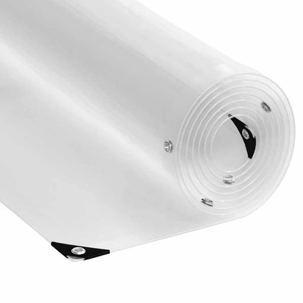vidaXL Klar presenning med maljer 1x4 m PVC