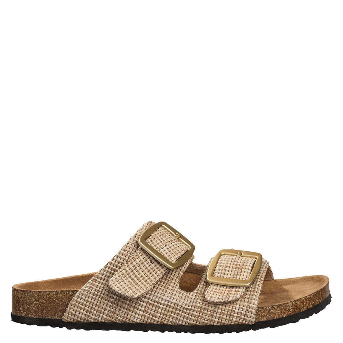 Gina Benotti Damen Sandalen in Bast-Optik beige