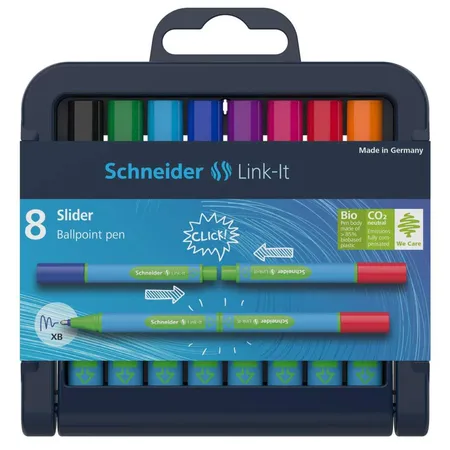 Schneider Kugelschreiber Link-It Slider 8er Stiftebox