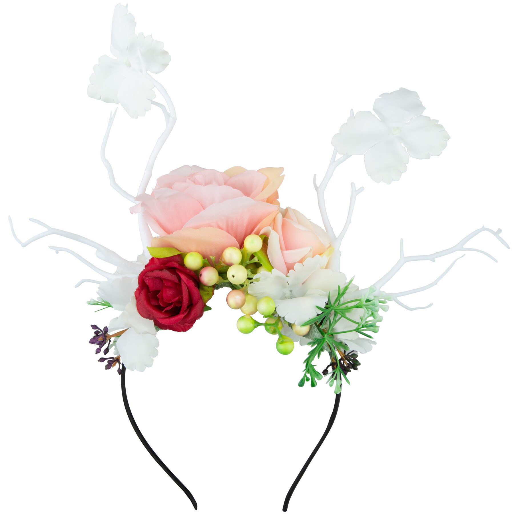 tectake® Haarreif Alpenrose