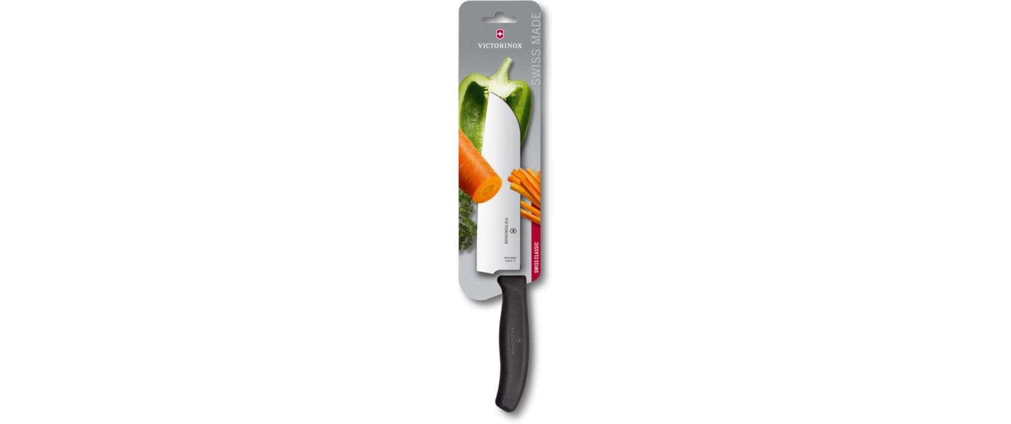 Santokumesser Swiss Classic Schwarz, 17 cmAllzweckmesser für einen sauberen Schnitt