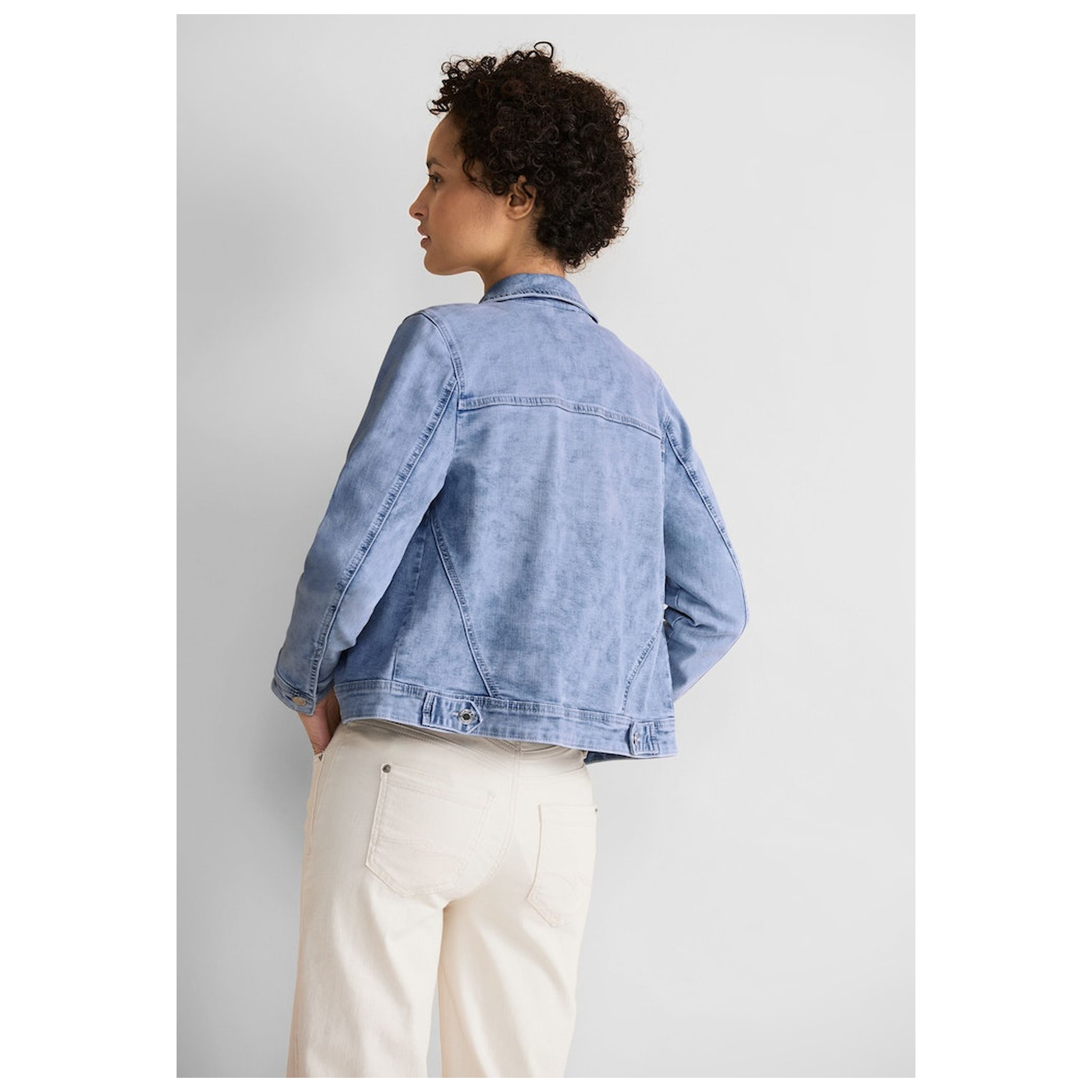 Street One QR Denim-Jacket,bleach
