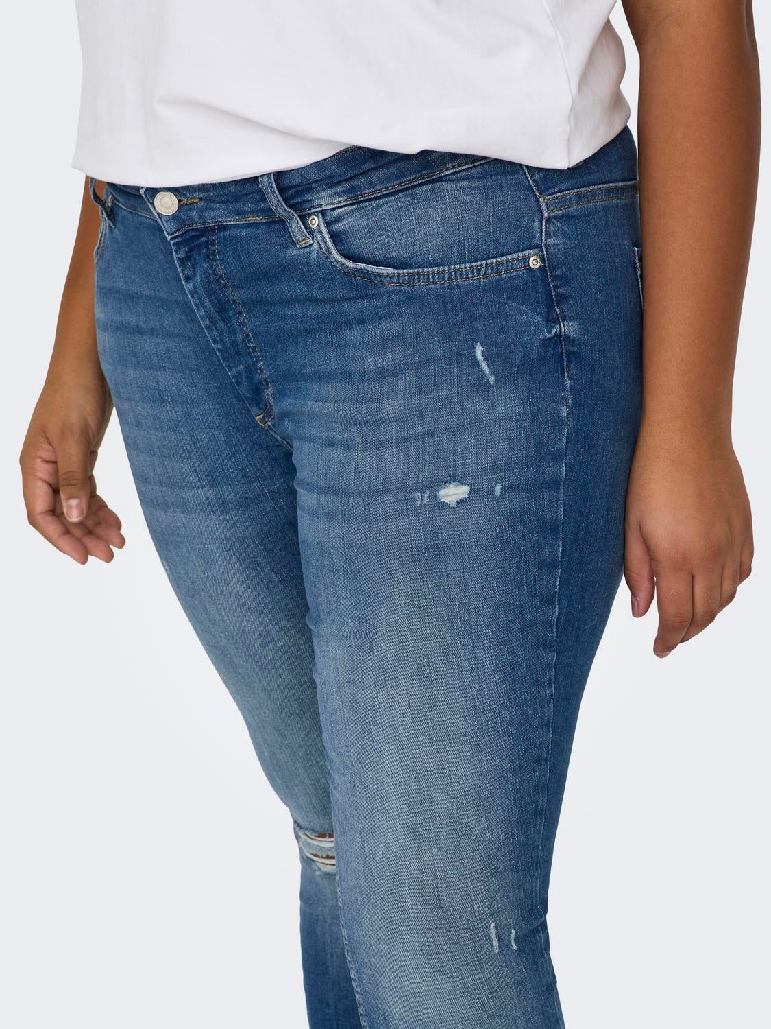 CARWILLY Skinny Fit Jeans Medium Blue Denim