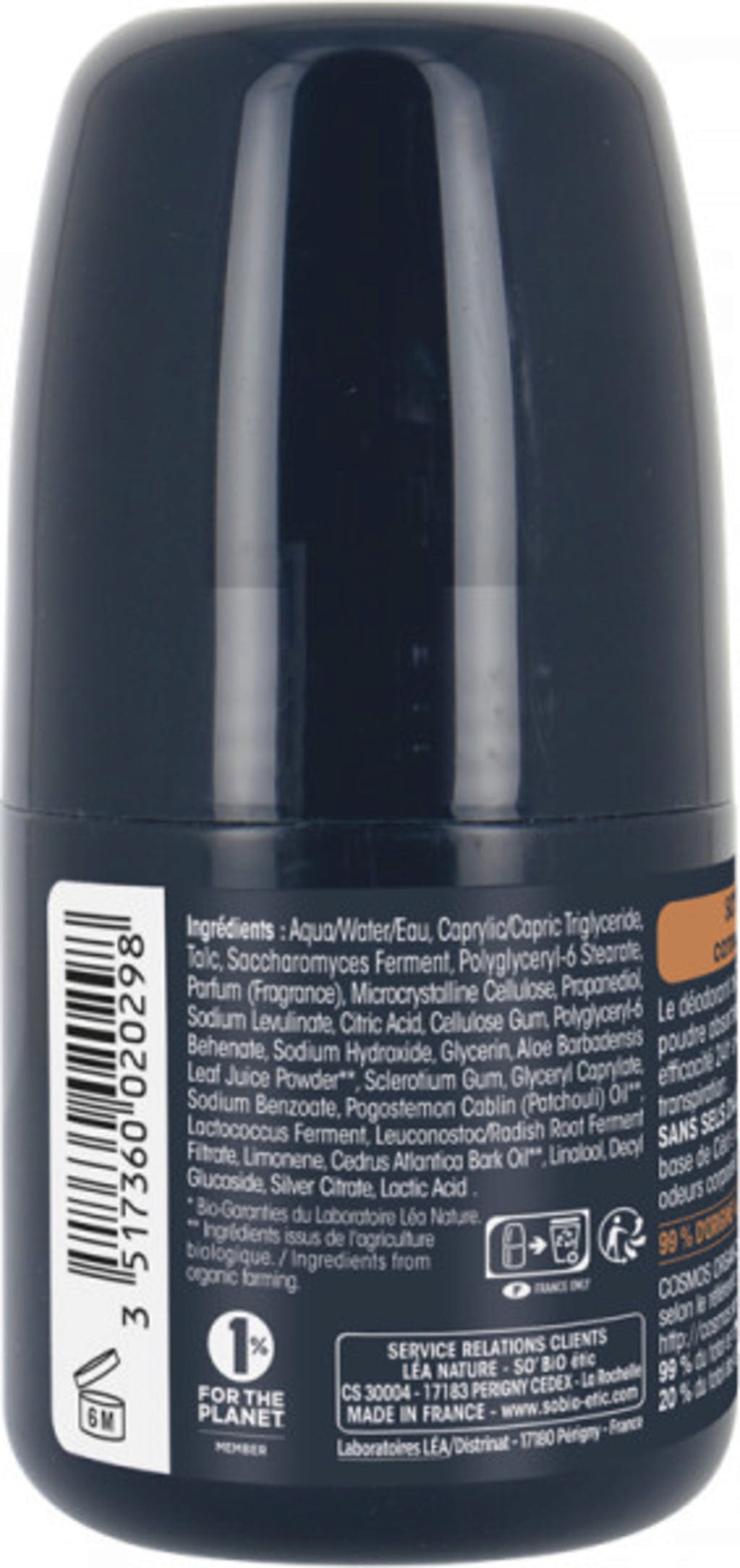 LÉA NATURE SO BiO étic  MEN Deo Roll-on Zeder, 50 ml