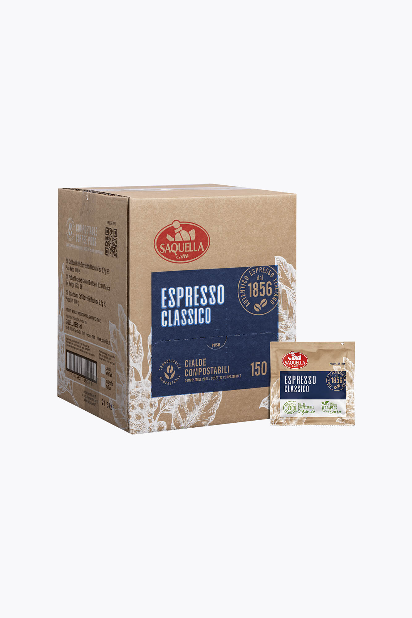 Saquella Cialde Regular 150 E.S.E. Pads