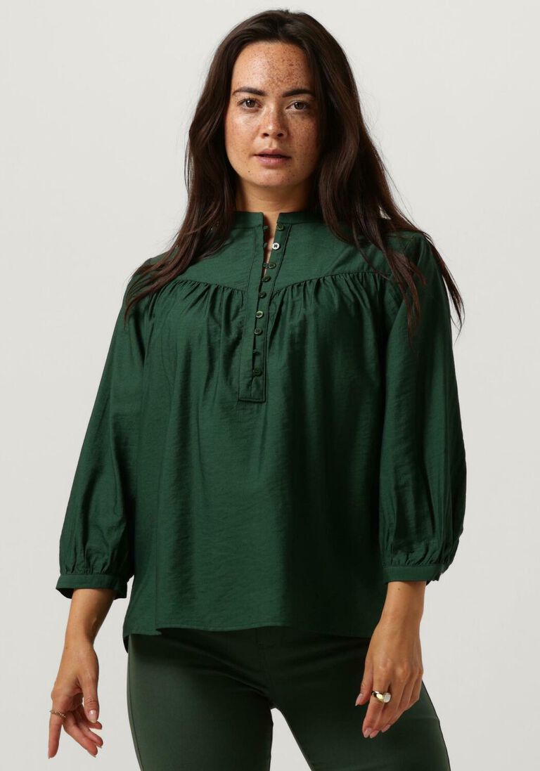 MINUS groene minus blouse arielle 3/4 sleeve blouse