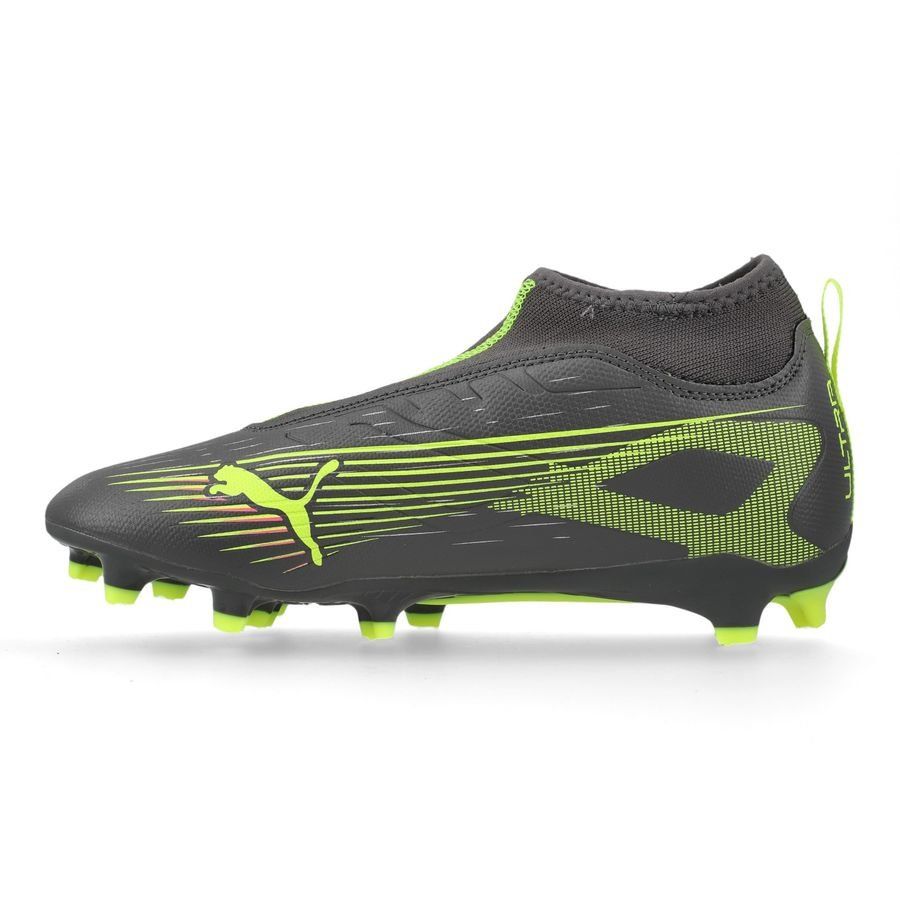 PUMA Ultra 5 Match   Laceless FG/AG Audacity - Matte Aged Silver/Jaune/Argenté Enfant