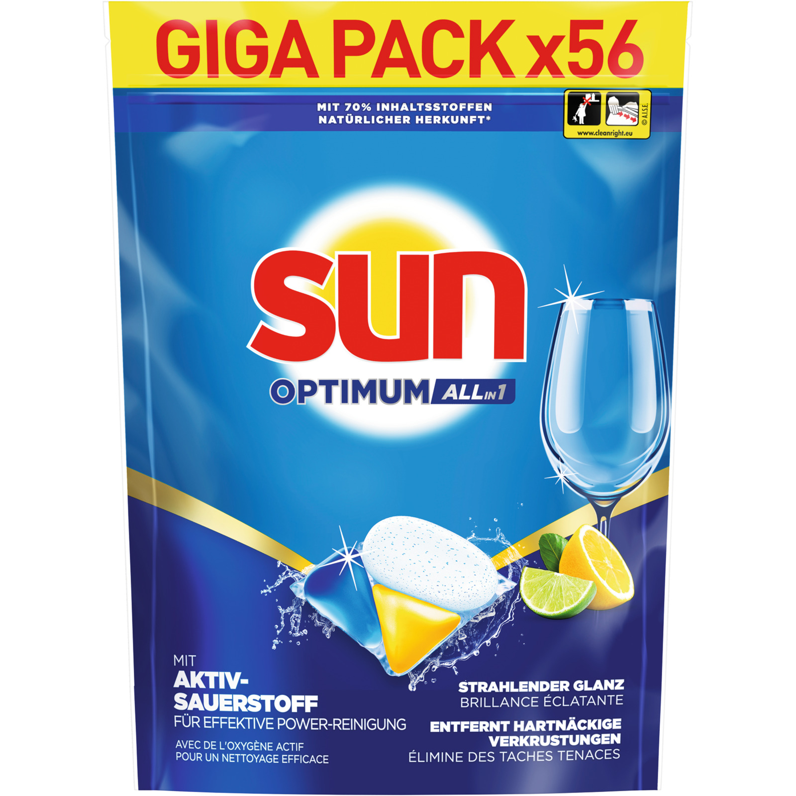 Sun Caps Lemon & Bergamotte 56 Waschgänge