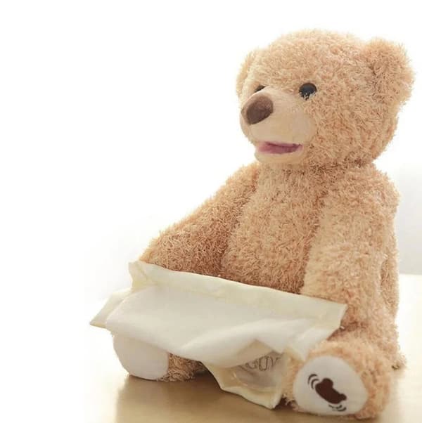 Kikaboo Bamse / Peek-a-boo Teddybjørn - 30 cm - Snakkende