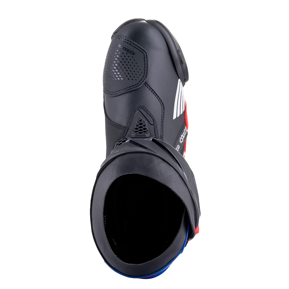 Alpinestars - Bottes Supertech R Honda Noir / Rouge fluo / Bleu