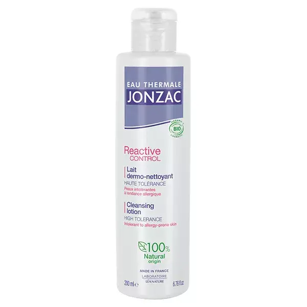 Leite de limpeza orgânico reativo à água termal Jonzac 200ml