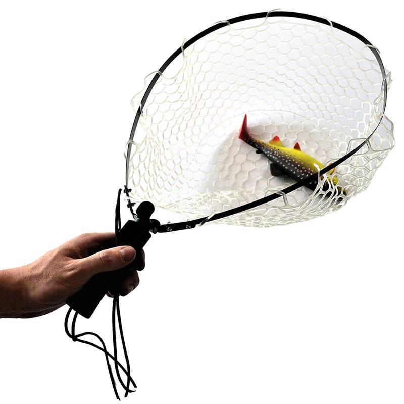 Épuisette Raquette Pafex Lame Pliante - Filet Caouthouc