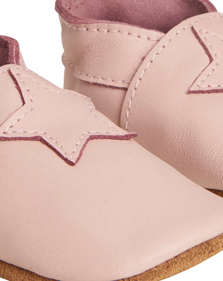 Krabbelschuhe STAR in misty rose