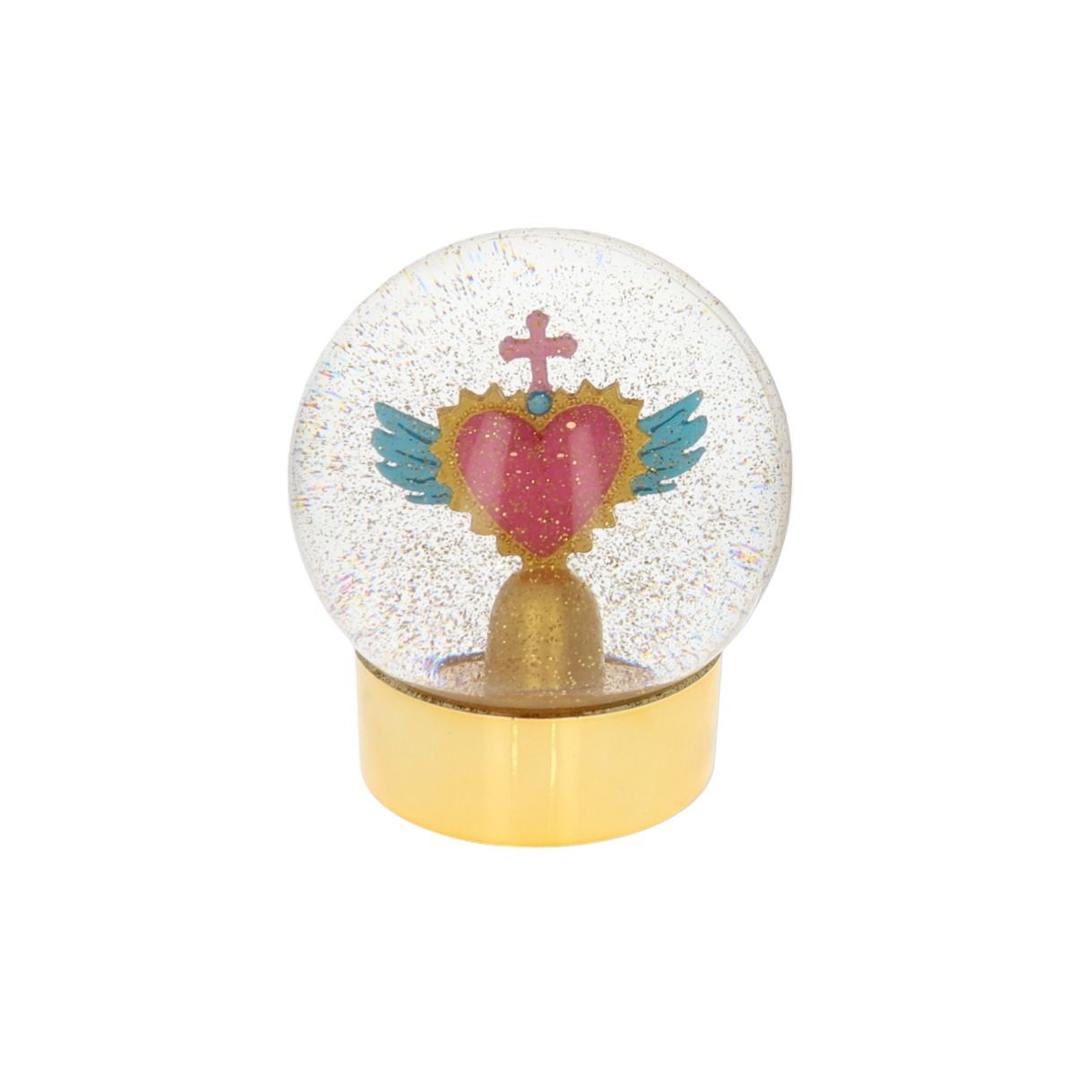 Boule à neige cœur ex voto Jolie saison
