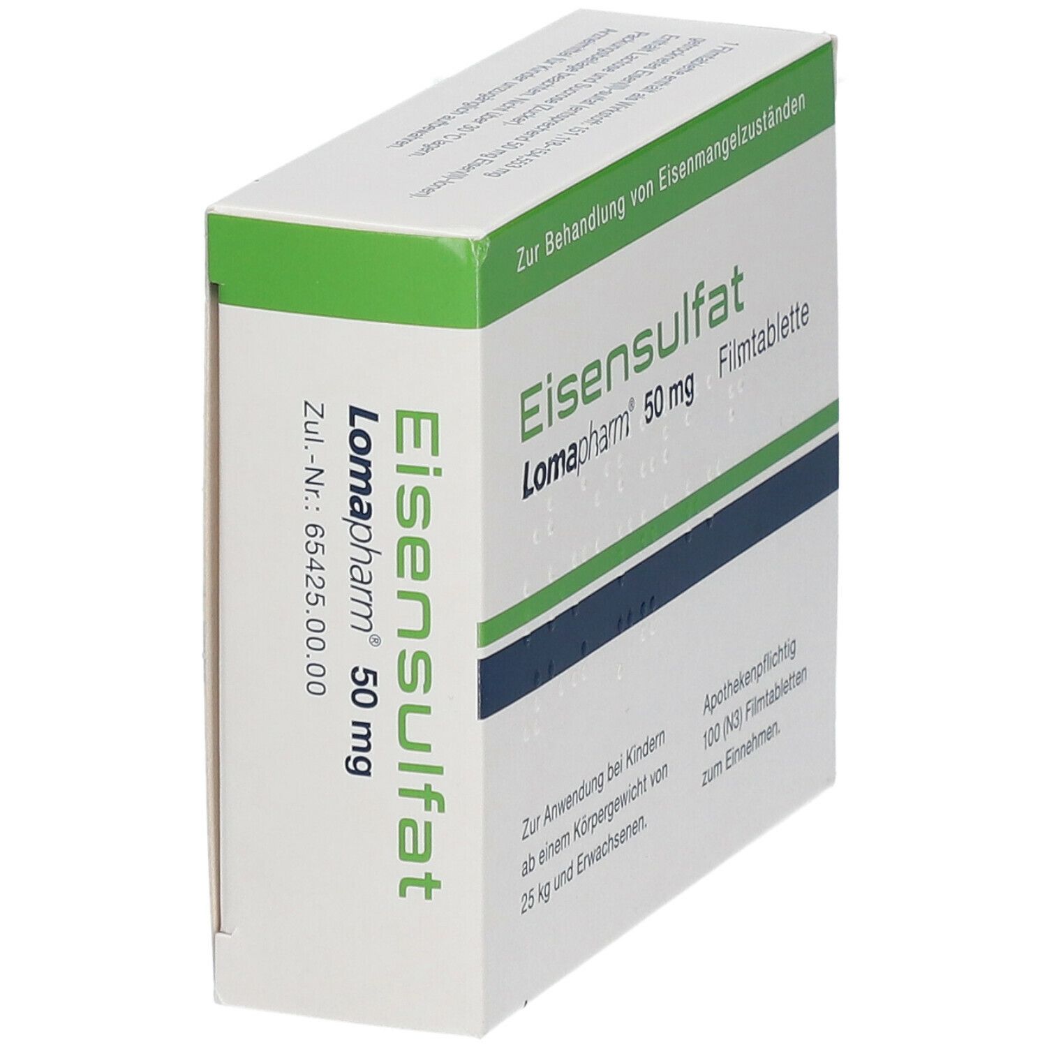 Eisensulfat Lomapharm 50 mg Filmtabletten