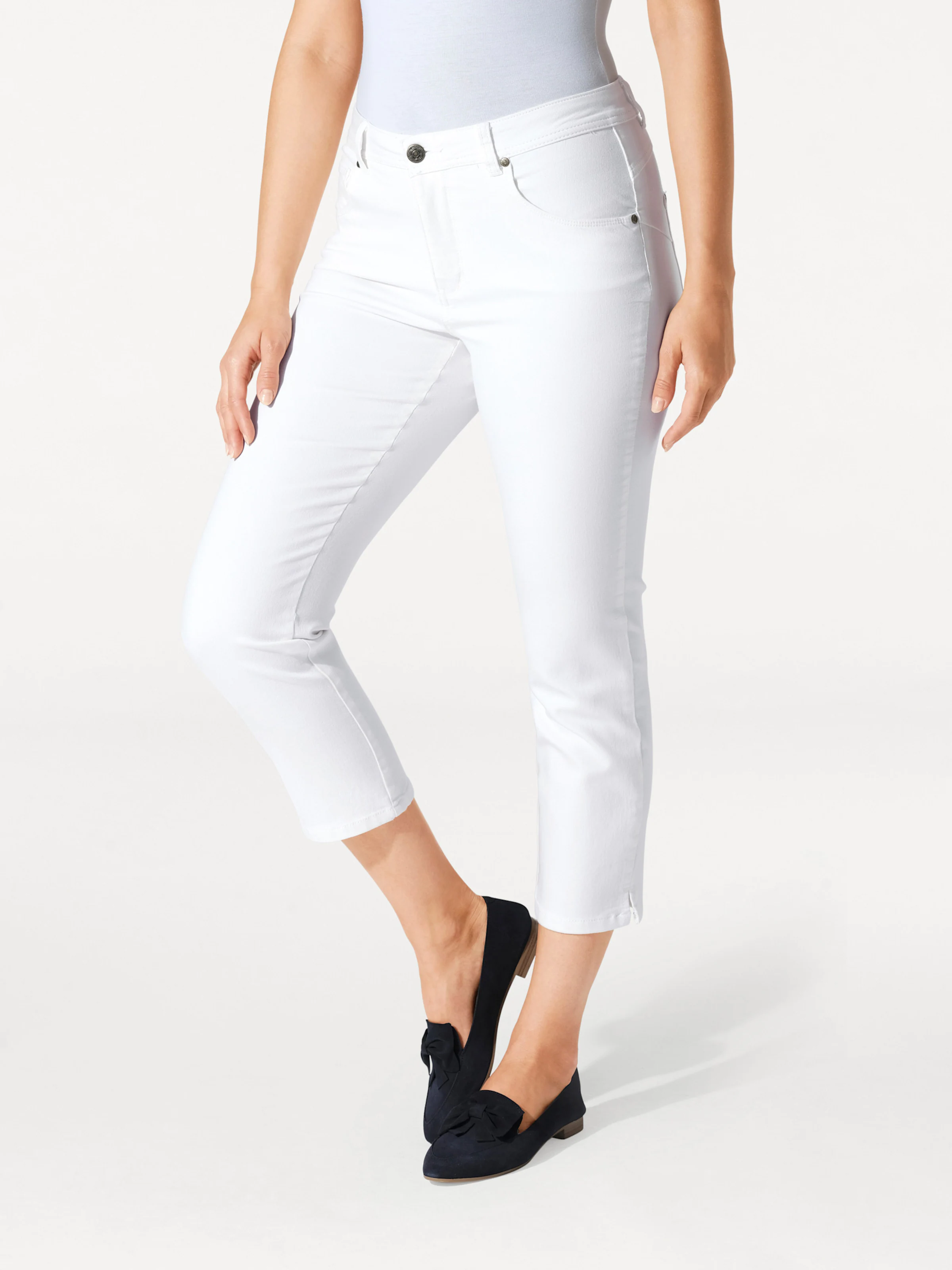 heine Bauchweg-Jeans in weiß