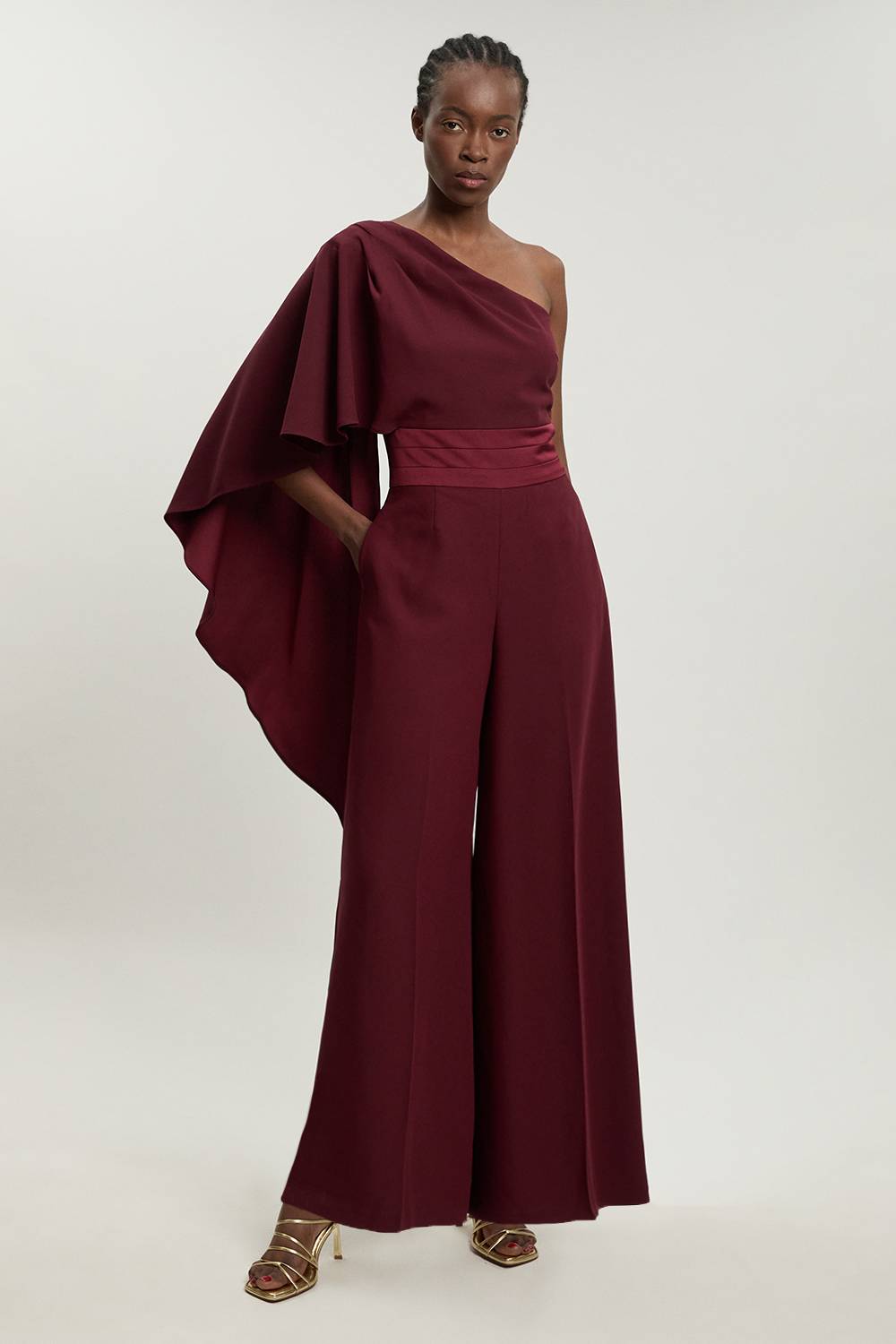 KarenMillen Combinaison-pantalon Ajustée En Crêpe Envers Satin