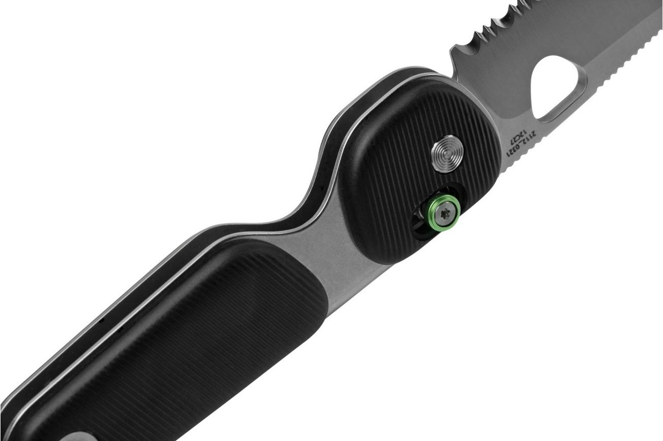 The James Brand The Redstone Black, Stainless Serrated KN118166-01 zakmes