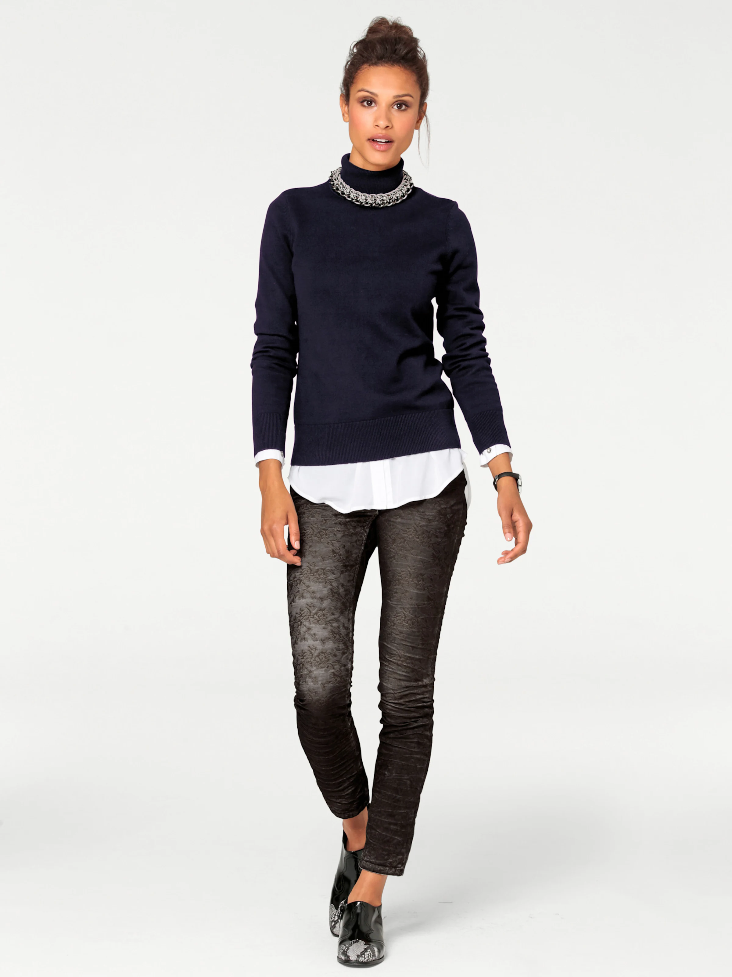heine Rollkragenpullover in marine