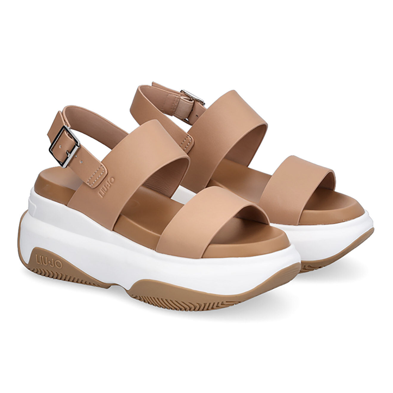Liu-Jo Sandales plateforme June marron clair