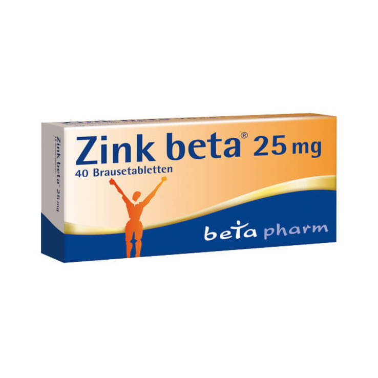Zink Beta 25 Brausetabletten, 40 St