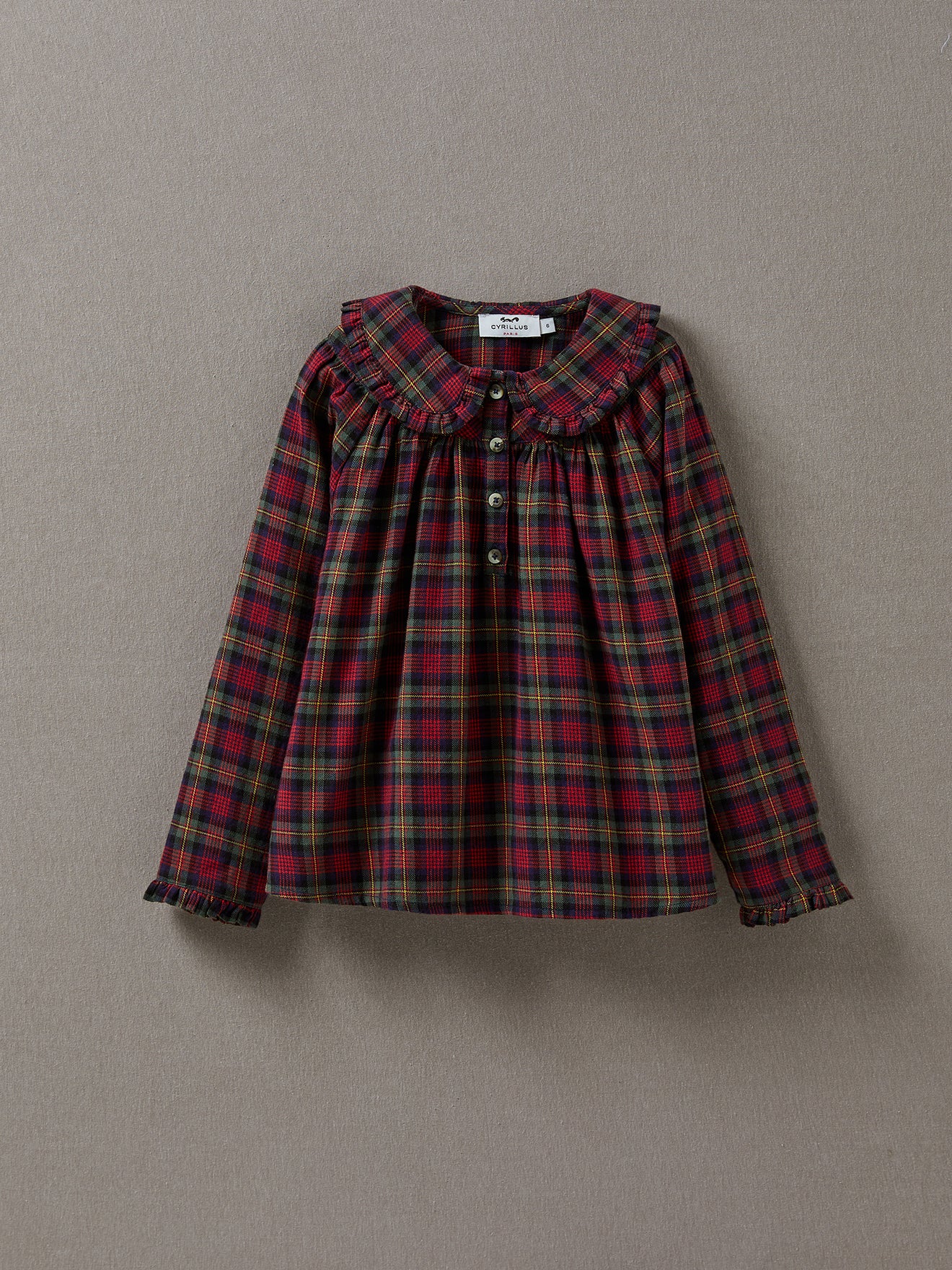 Blouse Fille à carreaux