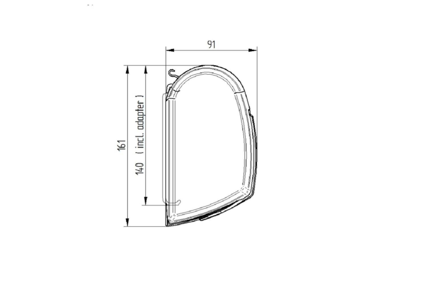 Thule 5200 Alu 450 12V Mystic-Grey cassetteluifel